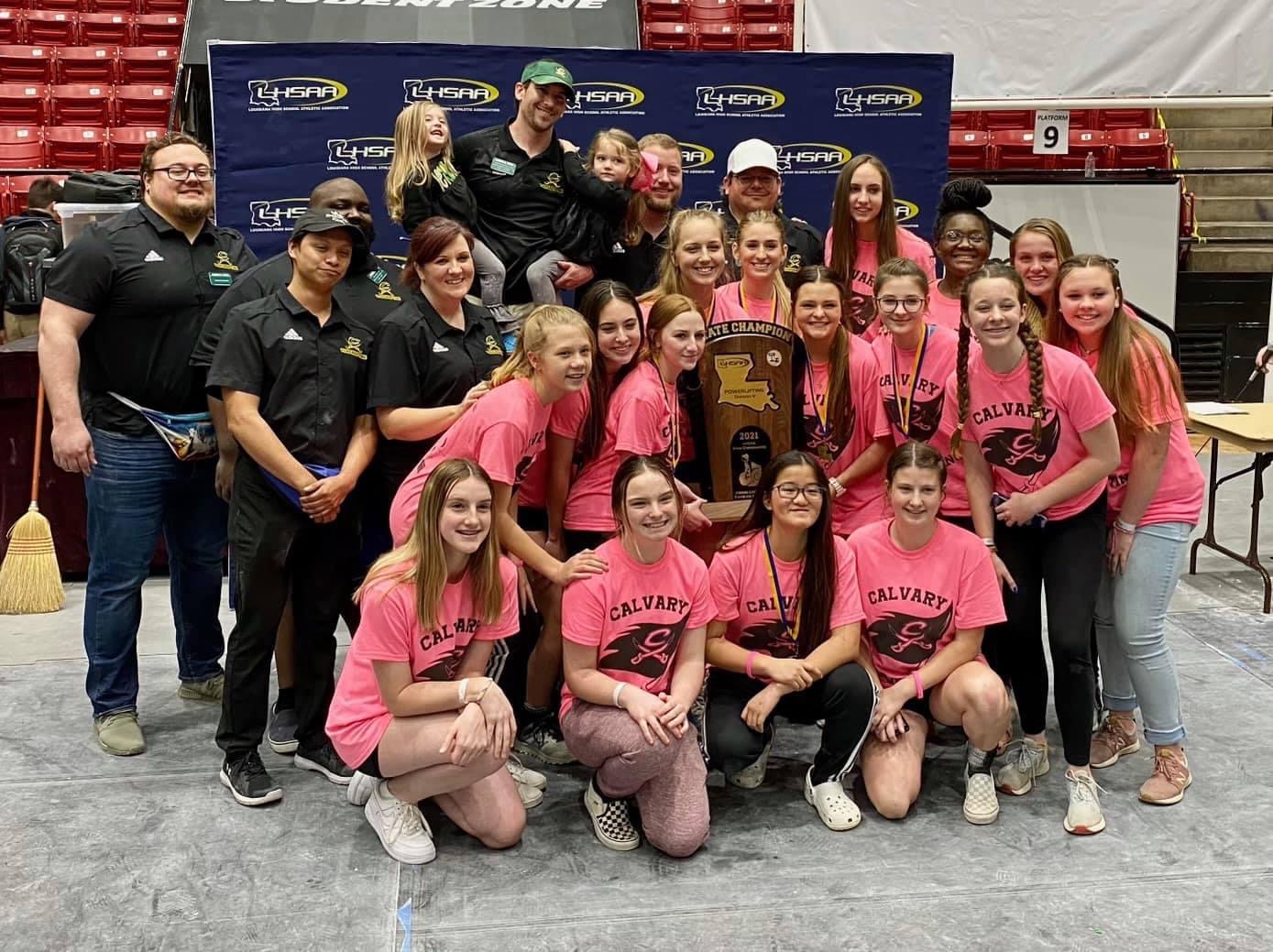Calvary Girls Capture State Title at LHSAA Powerlifting State Meet and