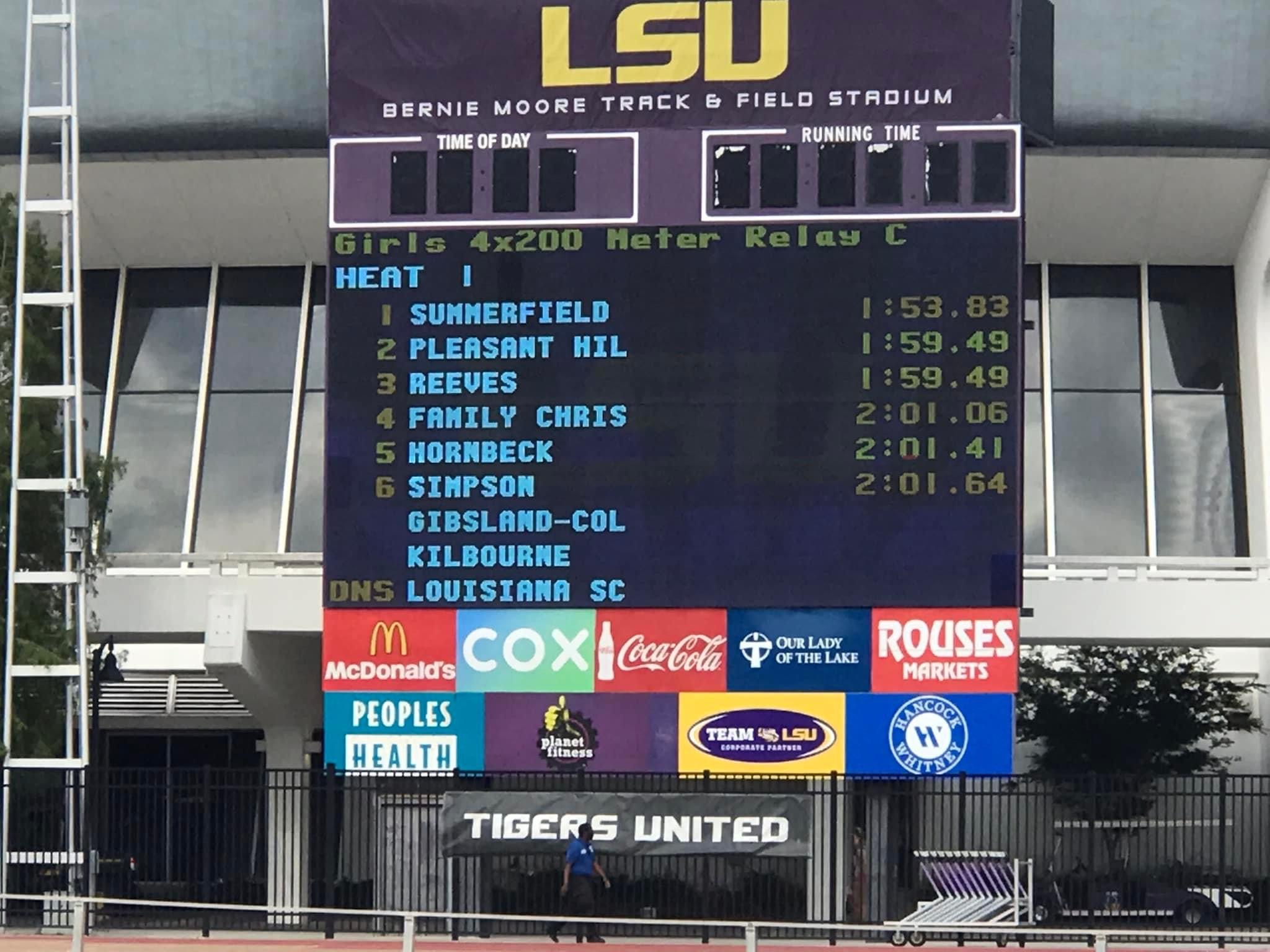 Local Track Stars Shine At LHSAA State Track and Field Meet Under The